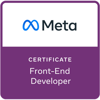 Viral Jain Meta Front-End Developer Certificate